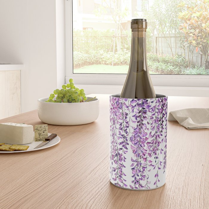 purple wisteria in bloom Wine Chiller Gallery Image 4