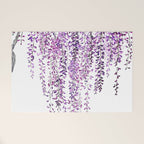 purple wisteria in bloom Welcome Mat Gallery Image 1