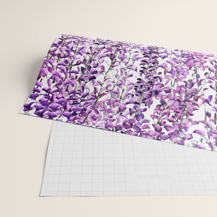purple wisteria in bloom Wrapping Paper Gallery Image 2