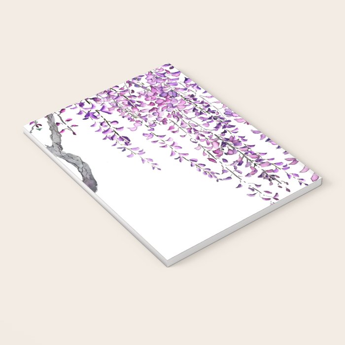 purple wisteria in bloom Notebook Gallery Image 3