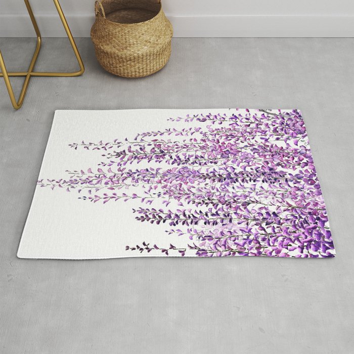 purple wisteria in bloom Rug Gallery Image 1