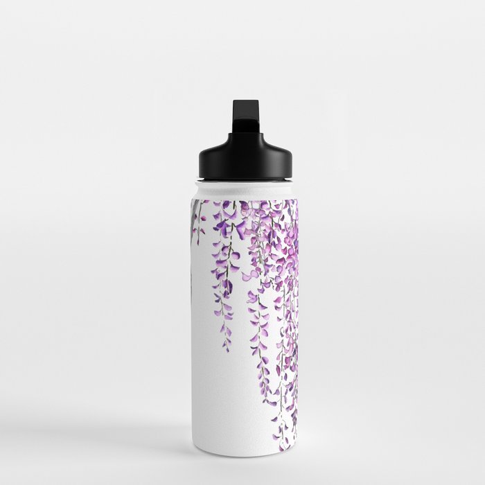 purple wisteria in bloom Water Bottle Gallery Image 3