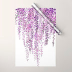 purple wisteria in bloom Wrapping Paper Gallery Image 1