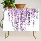 purple wisteria in bloom Credenza Gallery Image 1