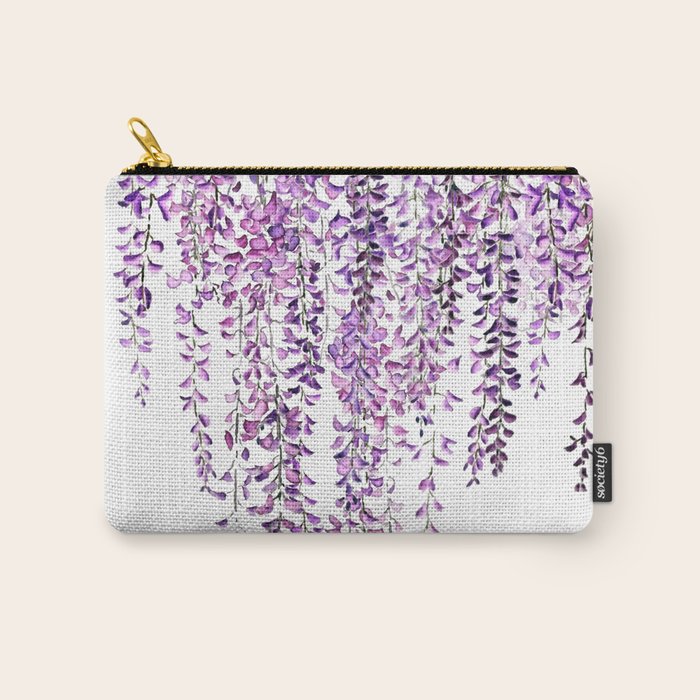 purple wisteria in bloom Carry All Pouch Gallery Image 1