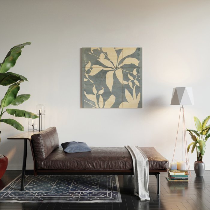 Botanical Abstract Art 12 Wood Wall Art Gallery Image 2