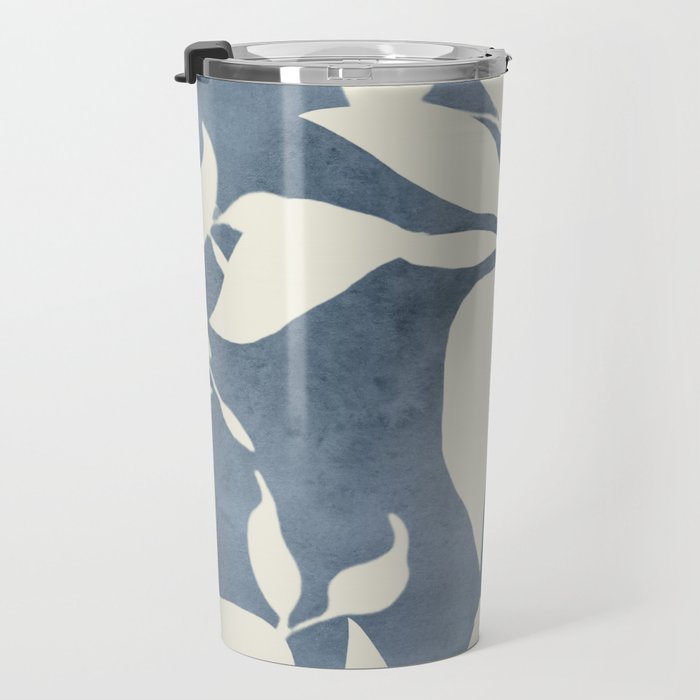 Botanical Abstract Art 12 Travel Mug Gallery Image 3