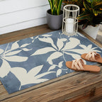 Botanical Abstract Art 12 Outdoor Rug Gallery Image 2