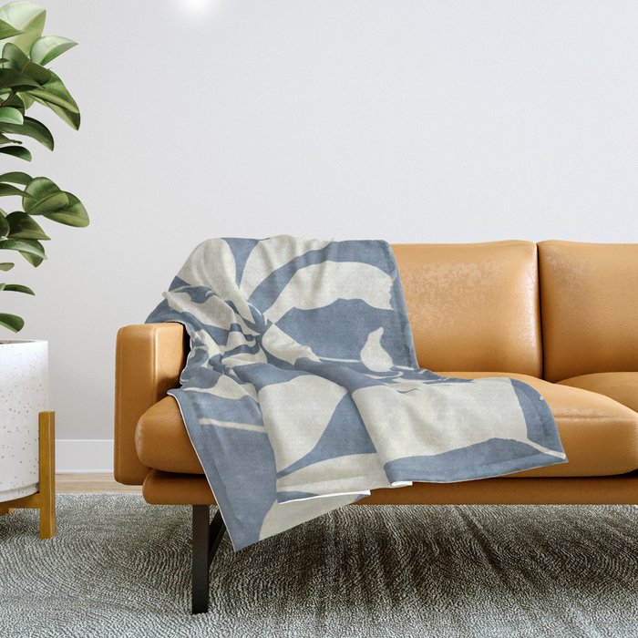 Botanical Abstract Art 12 Throw Blanket Gallery Image 1