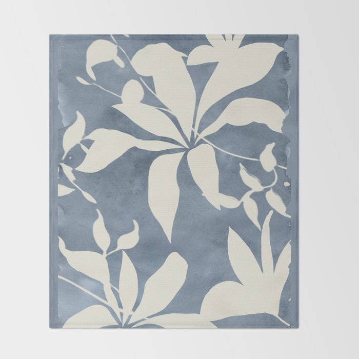Botanical Abstract Art 12 Throw Blanket Gallery Image 2