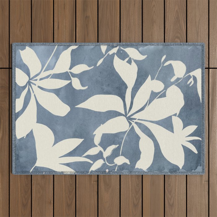 Botanical Abstract Art 12 Outdoor Rug Gallery Image 1