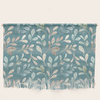 Leafy Teal Floral Wall Hanging Gallery Image 1