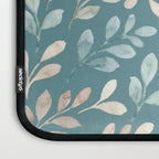 Leafy Teal Floral Laptop Sleeve Gallery Image 3