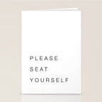 Please Seat Yourself Stationery Card Gallery Image 2