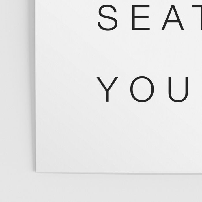 Please Seat Yourself Poster Gallery Image 3