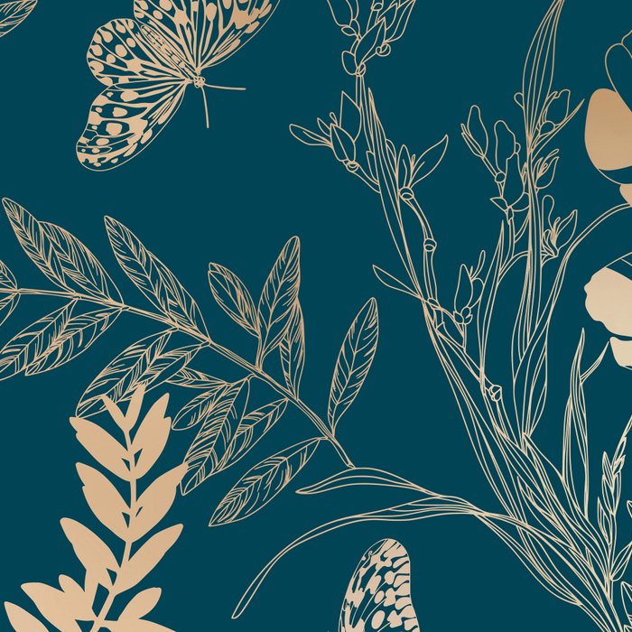 Exotic Florals and Butterflies Coffee Mug Gallery Image 2