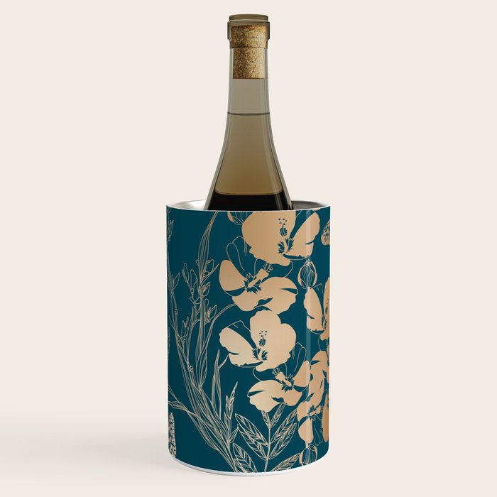 Exotic Florals and Butterflies Wine Chiller Gallery Image 3