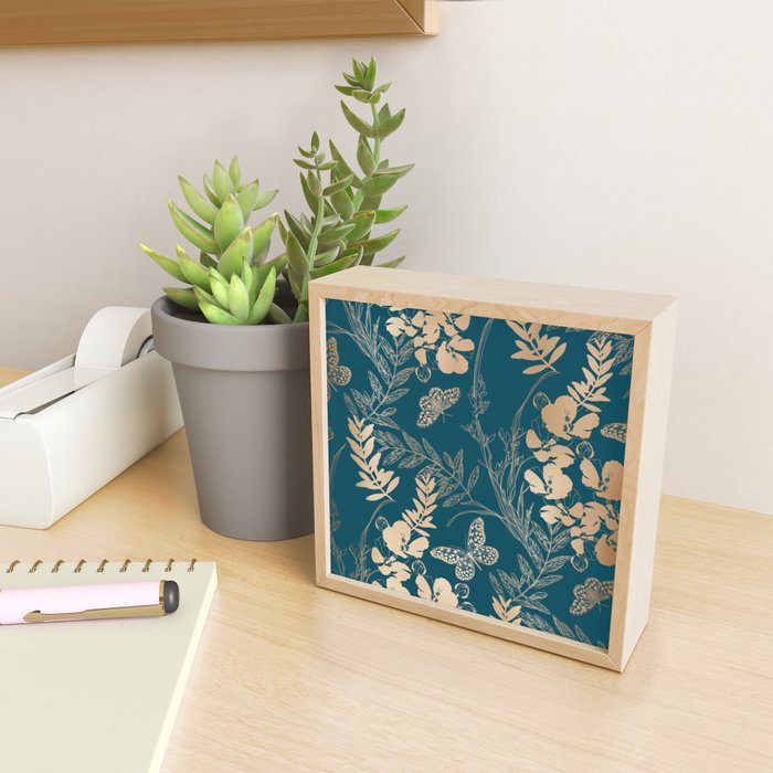 Exotic Florals and Butterflies Mini Art Print Gallery Image 2