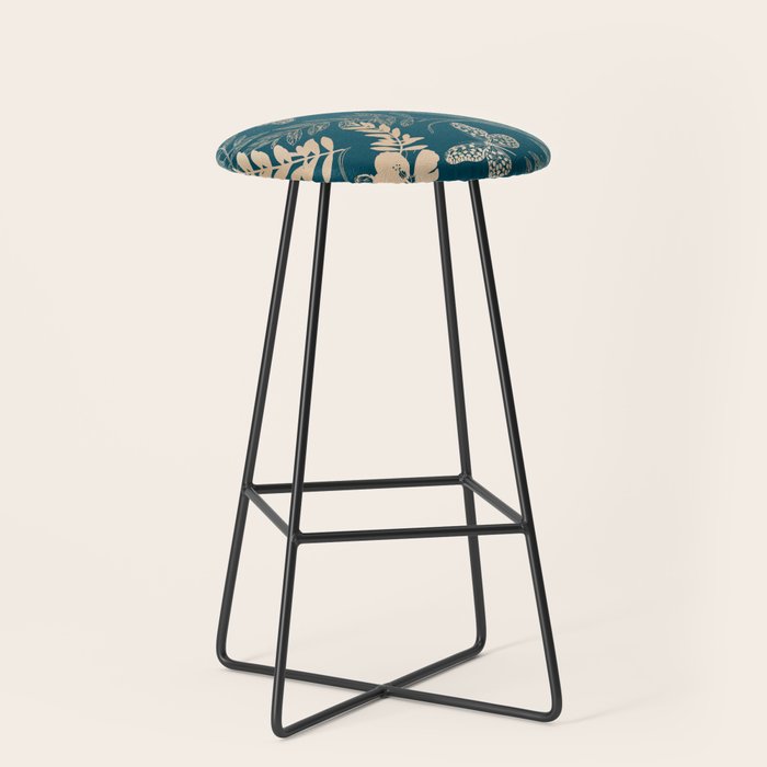 Exotic Florals and Butterflies Stool Gallery Image 1