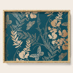 Exotic Florals and Butterflies Serving Tray Gallery Image 1