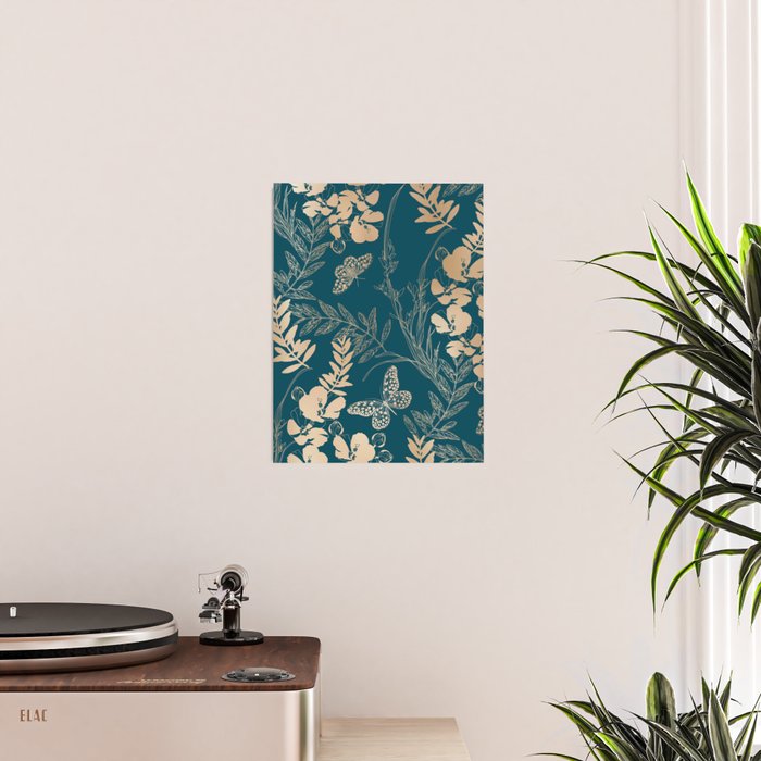 Exotic Florals and Butterflies Poster Gallery Image 2