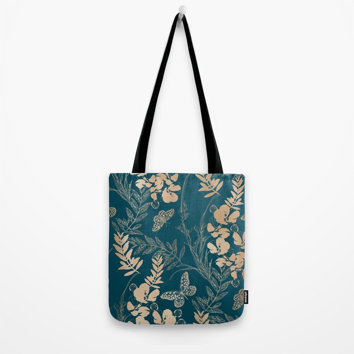 Exotic Florals and Butterflies Tote Bag Gallery Image 2