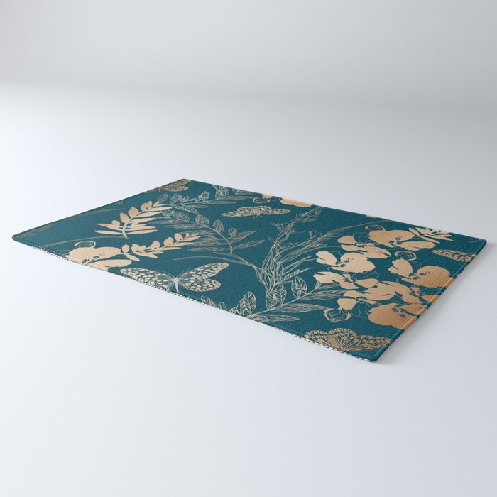 Exotic Florals and Butterflies Rug Gallery Image 3
