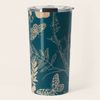 Exotic Florals and Butterflies Travel Mug Gallery Image 1