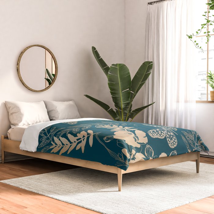 Exotic Florals and Butterflies Comforter Gallery Image 2