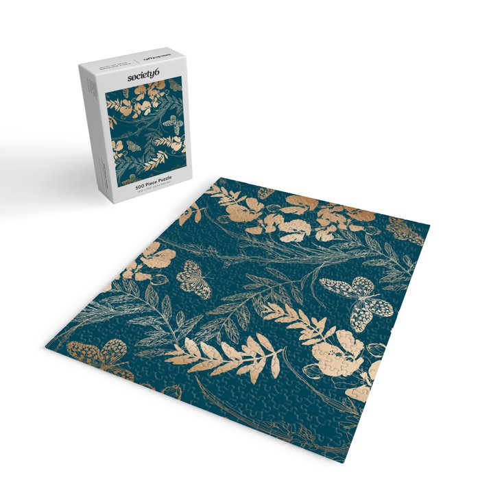 Exotic Florals and Butterflies Jigsaw Puzzle Gallery Image 2