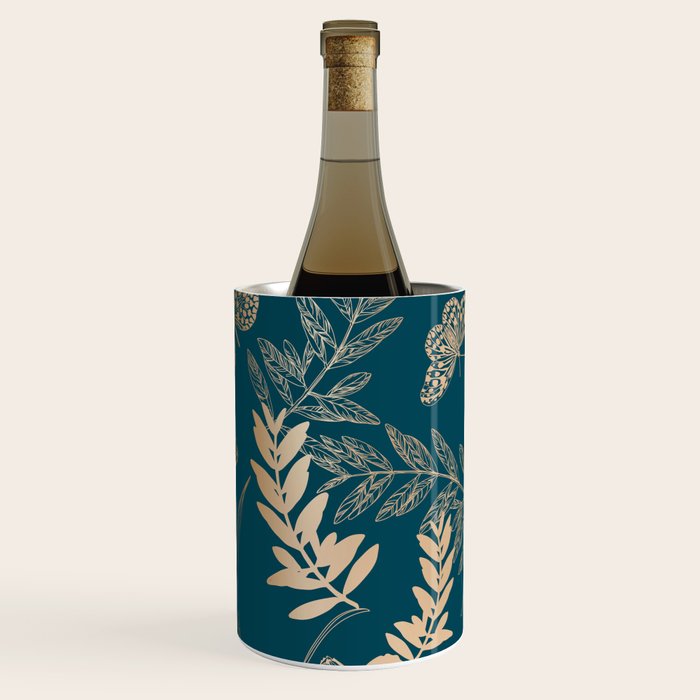 Exotic Florals and Butterflies Wine Chiller Gallery Image 2
