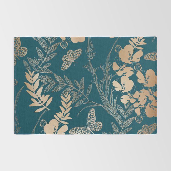 Exotic Florals and Butterflies Rug Gallery Image 2