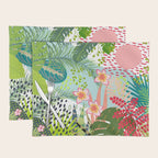Tropical, Palms, Jungle Prints, Nature Art. Placemat Gallery Image 1