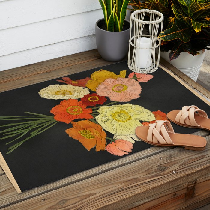 Bountiful Bouquet 1 Outdoor Rug Gallery Image 2