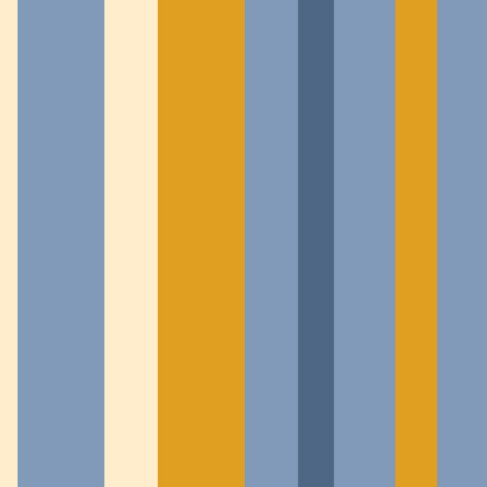 Vertical Stripes Variable Contemporary Retro Modern Pattern in Blue and Honey Mustard Coffee Mug Gallery Image 2