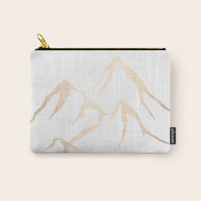 Adventure White Gold Mountains Carry All Pouch Gallery Image 1