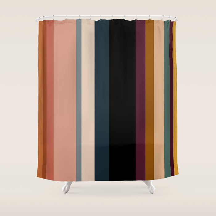 Colorful Pages IX Shower Curtain Gallery Image 1