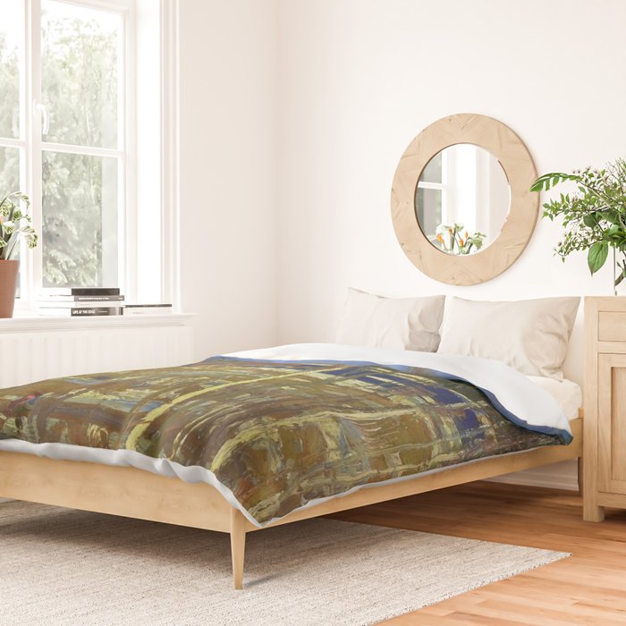 Tom Thomson Larry Dickson's Cabin 1917 Canadian Landscape Artist Duvet Cover Gallery Image 2