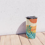 Mountain Sunset Colorful Landscape Illustration Travel Mug Gallery Image 4