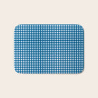 Classic Mini Check in Blue and White Bath Mat Gallery Image 1