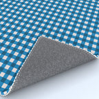 Classic Mini Check in Blue and White Rug Gallery Image 4
