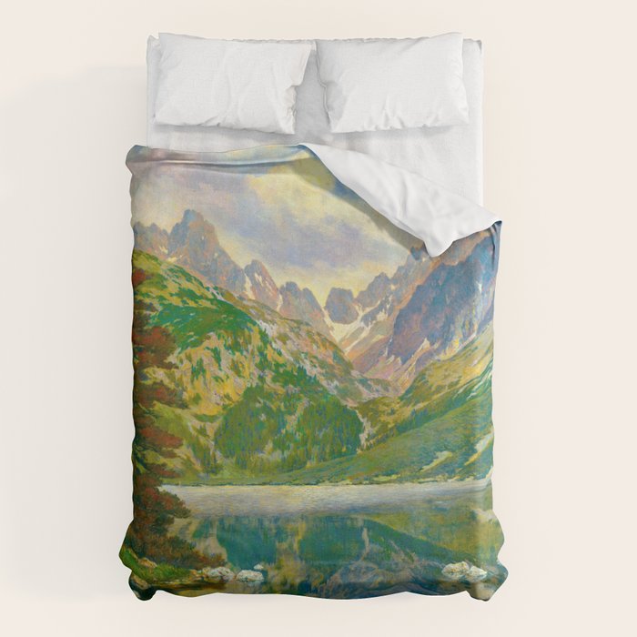 PopradskeÌ pleso, William Forberger Duvet Cover Gallery Image 1