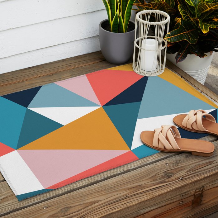 Modern Geometric 35 Outdoor Rug Gallery Image 2