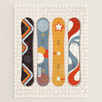 Retro Snowboards  Jigsaw Puzzle Gallery Image 1