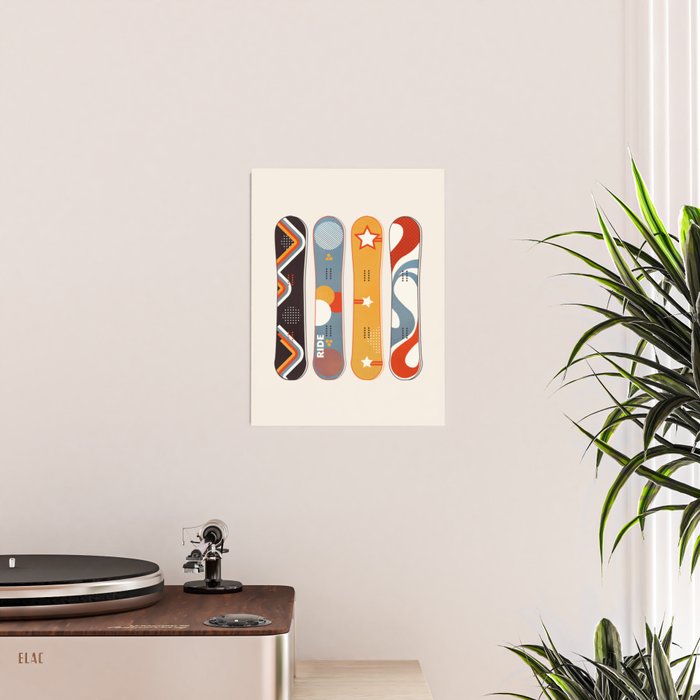 Retro Snowboards  Poster Gallery Image 2