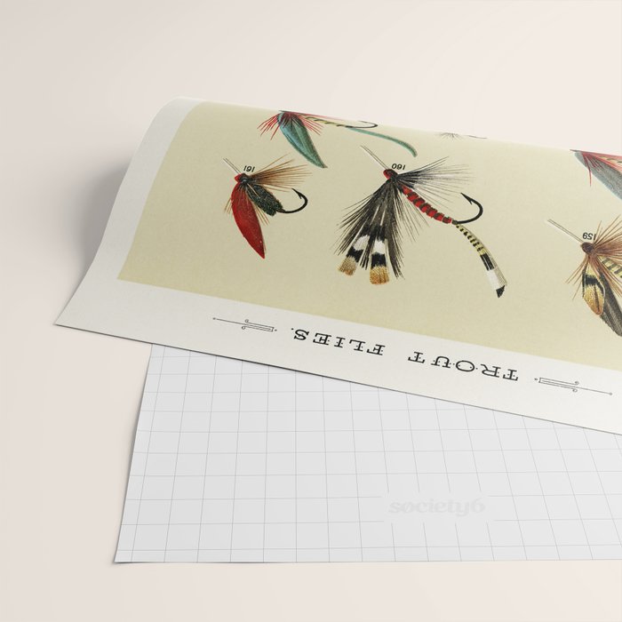 Angler Fishing Lure - Trout Fly Fishing Wrapping Paper Gallery Image 2