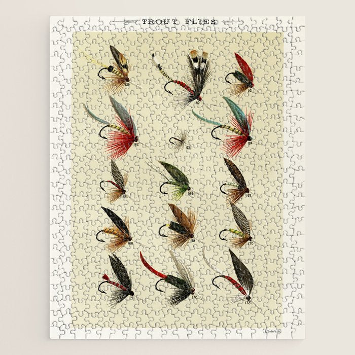 Angler Fishing Lure - Trout Fly Fishing Jigsaw Puzzle