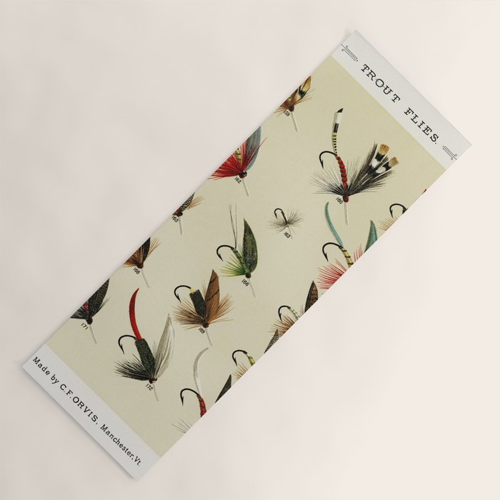 Angler Fishing Lure - Trout Fly Fishing Yoga Mat Gallery Image 1