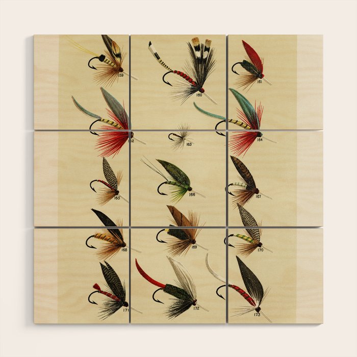 Angler Fishing Lure - Trout Fly Fishing Wood Wall Art Gallery Image 1