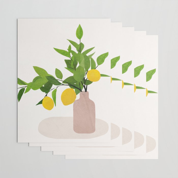 Lemon Branches III Wrapping Paper Gallery Image 3